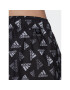 adidas Kopalne hlače Logo Print CLX Swim Shorts Very Short Length HT4345 Črna Regular Fit - Pepit.si