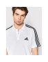 adidas Polo majica Aeroready Essentials Pique Embroidered Small Logo 3-Stripes GK9138 Bela Regular Fit - Pepit.si