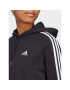 adidas Jopa Essentials 3-Stripes French Terry Crop Hoodie IC8767 Črna Regular Fit - Pepit.si