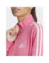 adidas Jopa Essentials 3-Stripes Quarter-Zip Sweatshirt IC9944 Roza Regular Fit - Pepit.si