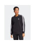 adidas Jopa Essentials 3-Stripes Sweatshirt IC8766 Črna Loose Fit - Pepit.si