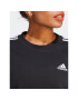 adidas Jopa Essentials 3-Stripes Sweatshirt IC8766 Črna Loose Fit - Pepit.si