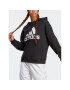 adidas Jopa Essentials Big Logo Oversized French Terry Hoodie HR4934 Črna Loose Fit - Pepit.si