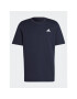 adidas Majica Essentials Single Jersey Embroidered Small Logo T-Shirt HY3404 Modra Regular Fit - Pepit.si