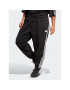 adidas Spodnji del trenirke Future Icons 3-Stripes Regular Tracksuit Bottoms (Plus Size) HT4703 Črna Regular Fit - Pepit.si