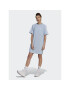 adidas Vsakodnevna obleka Essentials 3-Stripes Single Jersey Boyfriend Tee Dress IL3315 Modra Loose Fit - Pepit.si