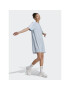 adidas Vsakodnevna obleka Essentials 3-Stripes Single Jersey Boyfriend Tee Dress IL3315 Modra Loose Fit - Pepit.si