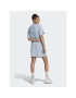 adidas Vsakodnevna obleka Essentials 3-Stripes Single Jersey Boyfriend Tee Dress IL3315 Modra Loose Fit - Pepit.si