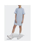 adidas Vsakodnevna obleka Essentials 3-Stripes Single Jersey Boyfriend Tee Dress IL3315 Modra Loose Fit - Pepit.si