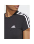 adidas Vsakodnevna obleka Essentials 3-Stripes Tee Dress IC8785 Črna Fitted Fit - Pepit.si