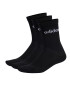 adidas Visoke nogavice Unisex Linear Crew Cushioned Socks 3 Pairs IC1301 Črna - Pepit.si