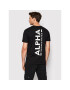 Alpha Industries Majica Backprint 128507 Črna Regular Fit - Pepit.si