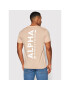 Alpha Industries Majica Backprint 128507 Roza Regular Fit - Pepit.si