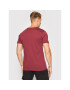 Alpha Industries Majica Basic Foll Print 100501FP Bordo rdeča Regular Fit - Pepit.si