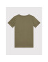 Alpha Industries Majica Basic Small Logo 196704 Zelena Regular Fit - Pepit.si