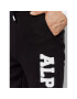 Alpha Industries Spodnji del trenirke Big Letters 126343 Črna Regular Fit - Pepit.si