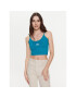 Alpha Industries Top Basic 116082 Modra Cropped Fit - Pepit.si