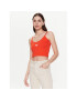 Alpha Industries Top Basic Crop-Top SL Wmn 116082 Rdeča Cropped Fit - Pepit.si