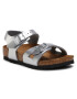 Birkenstock Sandali Rio Kids 1019201 Srebrna - Pepit.si