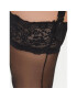 Bluebella Samostoječe nogavice Hold Ups 41458-BK Črna - Pepit.si