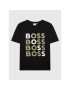 Boss Majica J25N37 D Črna Regular Fit - Pepit.si