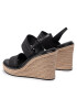 Calvin Klein Espadrile Wedge Sndl 70 He HW0HW00690 Črna - Pepit.si