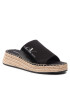 Calvin Klein Jeans Espadrile Sporty Wedge Sandal Monogram YW0YW00566 Črna - Pepit.si