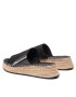 Calvin Klein Jeans Espadrile Sporty Wedge Sandal Monogram YW0YW00566 Črna - Pepit.si