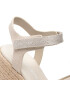 Calvin Klein Jeans Espadrile Wedge Sandal Ankle Clip Su YW0YW00571 Bež - Pepit.si