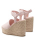 Calvin Klein Jeans Espadrile Wedge Sandal Ankle Clip Su YW0YW00571 Roza - Pepit.si