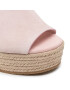 Calvin Klein Jeans Espadrile Wedge Sandal Ankle Clip Su YW0YW00571 Roza - Pepit.si