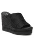 Calvin Klein Jeans Espadrile Wedge Sandal Webbing YW0YW00961 Črna - Pepit.si