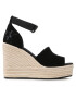 Calvin Klein Jeans Espadrile YW0YW00963 Črna - Pepit.si