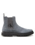 Calvin Klein Jeans Gležnjarji Chelsea Lug Mid Chelsea Boot YM0YM00271 Siva - Pepit.si