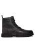 Calvin Klein Jeans Gležnjarji Eva Mid Laceup Boot Lth YM0YM00751 Črna - Pepit.si