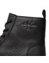 Calvin Klein Jeans Gležnjarji Eva Mid Laceup Boot Lth YM0YM00751 Črna - Pepit.si