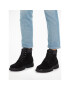 Calvin Klein Jeans Gležnjarji Eva Mid Laceup Boot Suede YM0YM00802 Črna - Pepit.si