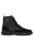 Calvin Klein Jeans Gležnjarji Eva Mid Laceup Lth Boot Hiking YM0YM00842 Črna - Pepit.si