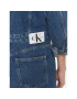 Calvin Klein Jeans Jeans obleka Darted Denim Shirt Dress J20J222461 Mornarsko modra Slim Fit - Pepit.si