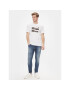 Calvin Klein Jeans Majica Slogan Tee J30J324645 Bela Regular Fit - Pepit.si