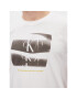 Calvin Klein Jeans Majica Slogan Tee J30J324645 Bela Regular Fit - Pepit.si