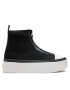 Calvin Klein Jeans Modne superge Cupsole Flatform Mid Zip YW0YW00767 Črna - Pepit.si