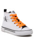 Calvin Klein Jeans Modne superge High Top Lace Up Sneaker V3X9-80569-0890X002 M Bela - Pepit.si