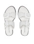 Calvin Klein Jeans Natikači Flat Sandal Twostraps Rub YW0YW00537 Bela - Pepit.si