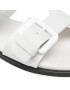 Calvin Klein Jeans Natikači Flat Sandal Twostraps Rub YW0YW00537 Bela - Pepit.si