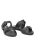 Calvin Klein Jeans Natikači Flat Sandal Twostrips Rub YW0YW00537 Črna - Pepit.si