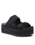 Calvin Klein Jeans Natikači Flatporm Sandal Webb YW0YW01074 Črna - Pepit.si