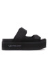 Calvin Klein Jeans Natikači Flatporm Sandal Webb YW0YW01074 Črna - Pepit.si