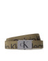 Calvin Klein Jeans Otroški pas Logo Ck Belt IU0IU00316 Khaki - Pepit.si