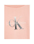 Calvin Klein Jeans Pletena obleka Gradient Monogram IG0IG01677 Roza Relaxed Fit - Pepit.si